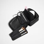 The Cosmetics Bag in Jet Black