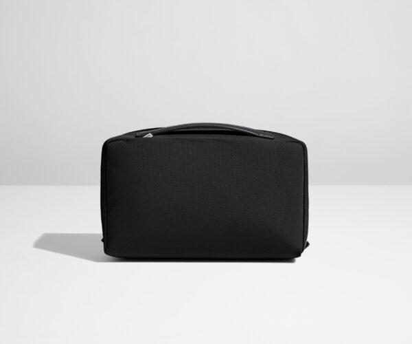 The Large Toiletry Bag in Jet Black - Image 3