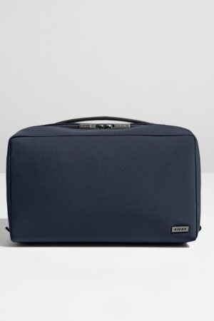 The Large Toiletry Bag in Navy Blue