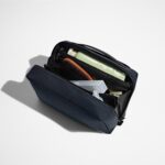 The Large Toiletry Bag in Navy Blue