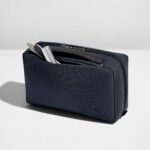 The Large Toiletry Bag in Navy Blue