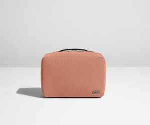 The Small Toiletry Bag in Clay Pink