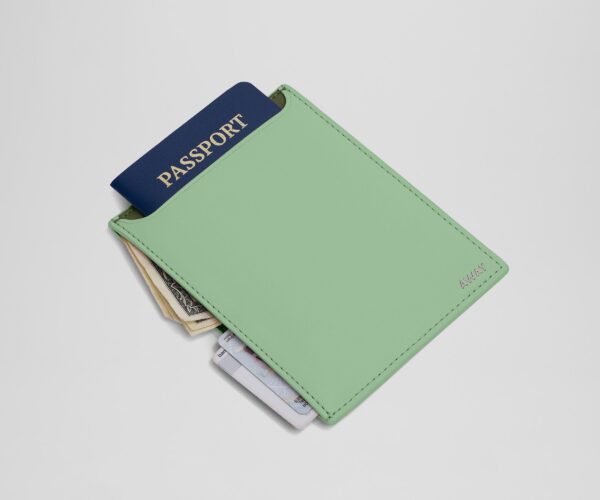 Passport Wallet in Sea Green - Image 2