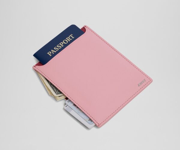 Passport Wallet in Flamingo Pink - Image 2