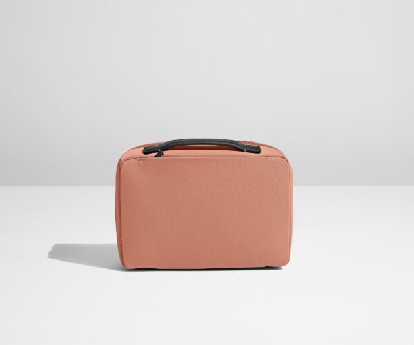 The Small Toiletry Bag in Clay Pink - Image 2